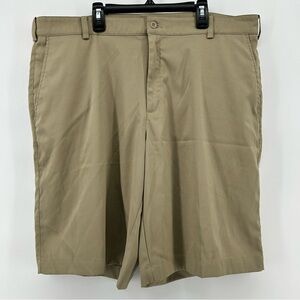 Nike Golf Tour Performance Mens Shorts Size 38 Khaki Dri-Fit Chino Athletic
